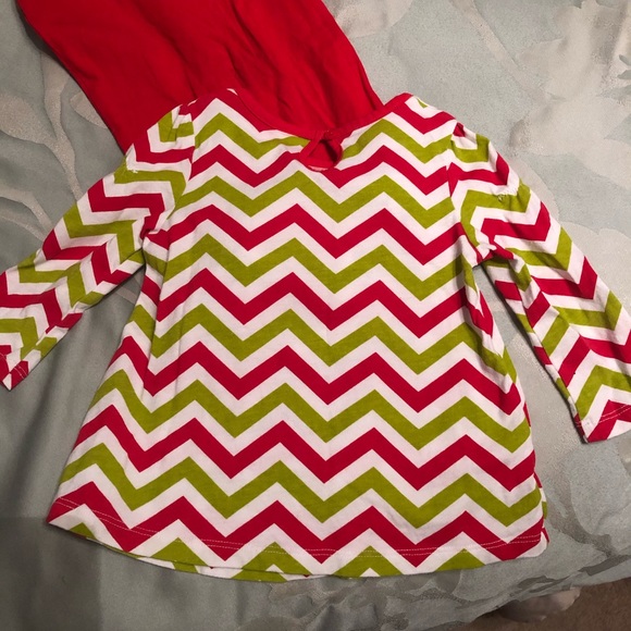 🎅🏻nursery rhyme Christmas Santa holiday outfit red and green 18mo - Picture 5 of 7